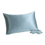 Wholesale Luxury 6a Grade Silk Zipper Pillow Cases and Silk Eye Mask Set